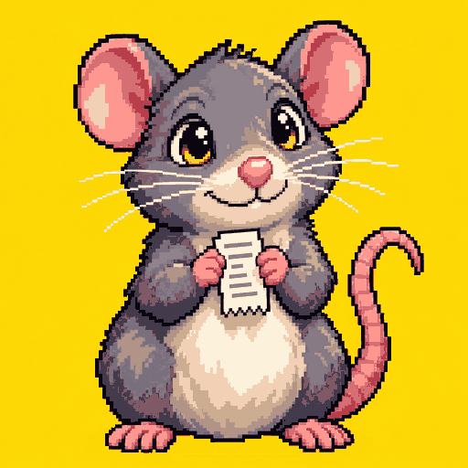 Tiny Receipt Rat logo